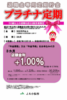プラチナ定期